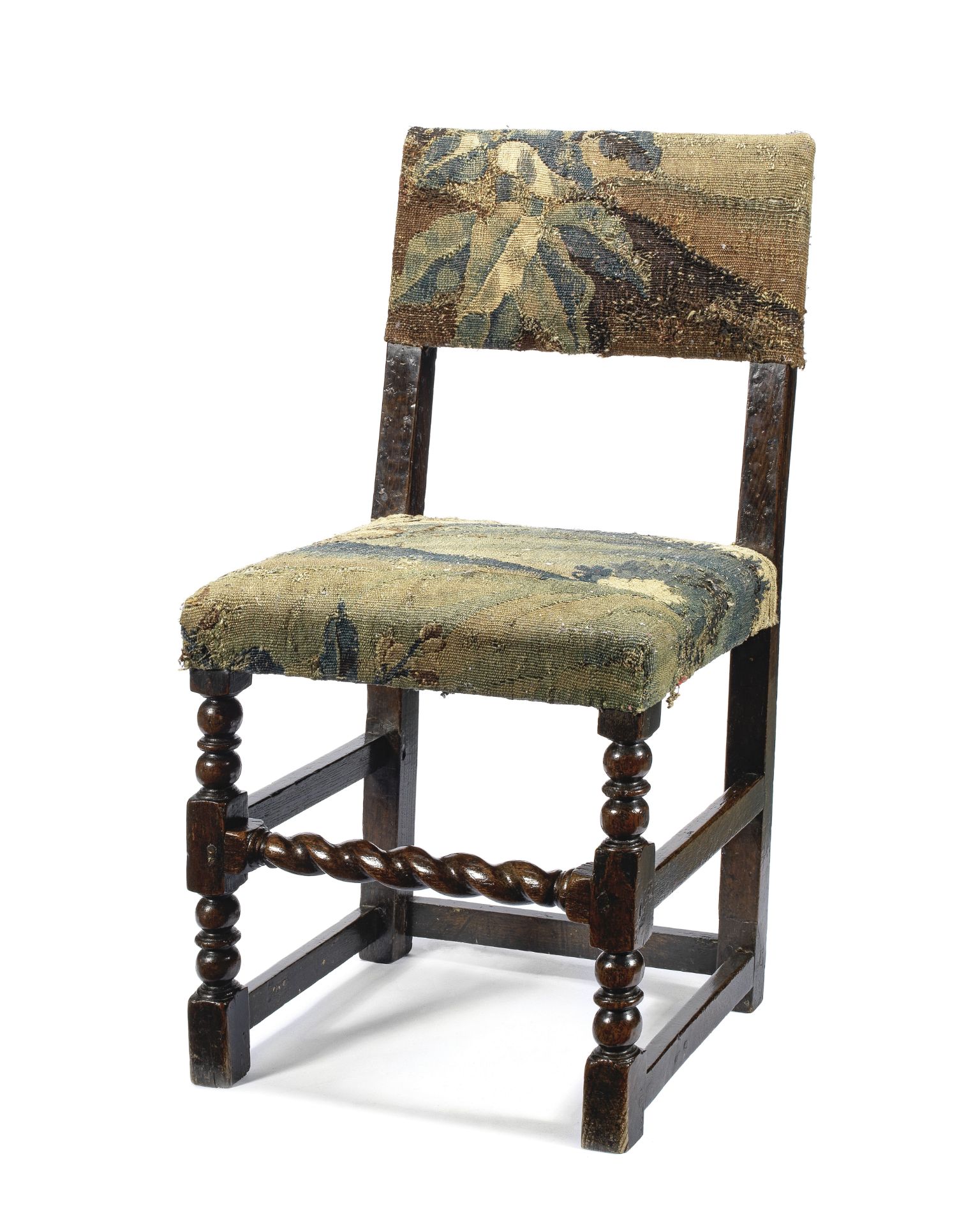 A 17th century oak chair