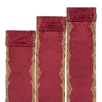 A pair of pilaster panels of crimson silk Mid-18th century, probably Italian ((12))