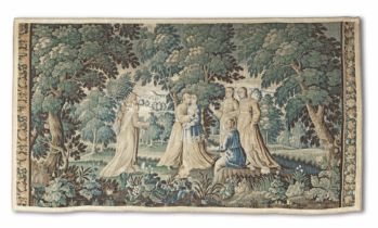 A Verdure tapestry Probably French, late 17th century (possibly later cut down)