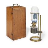 A Microscope Bench Lamp, English, circa 1880,