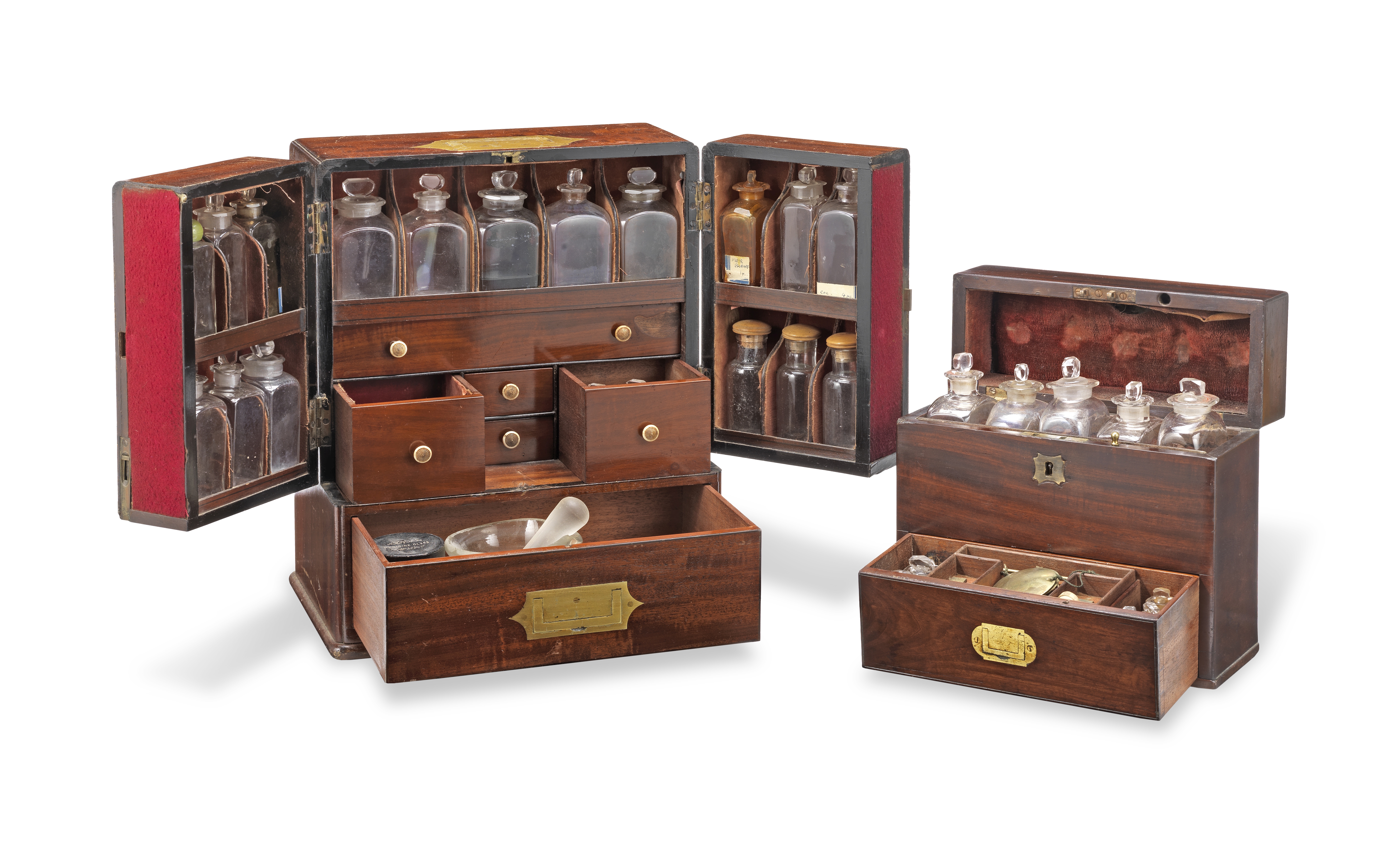 Two Apothecary Chests, English, mid 19th century, (2)