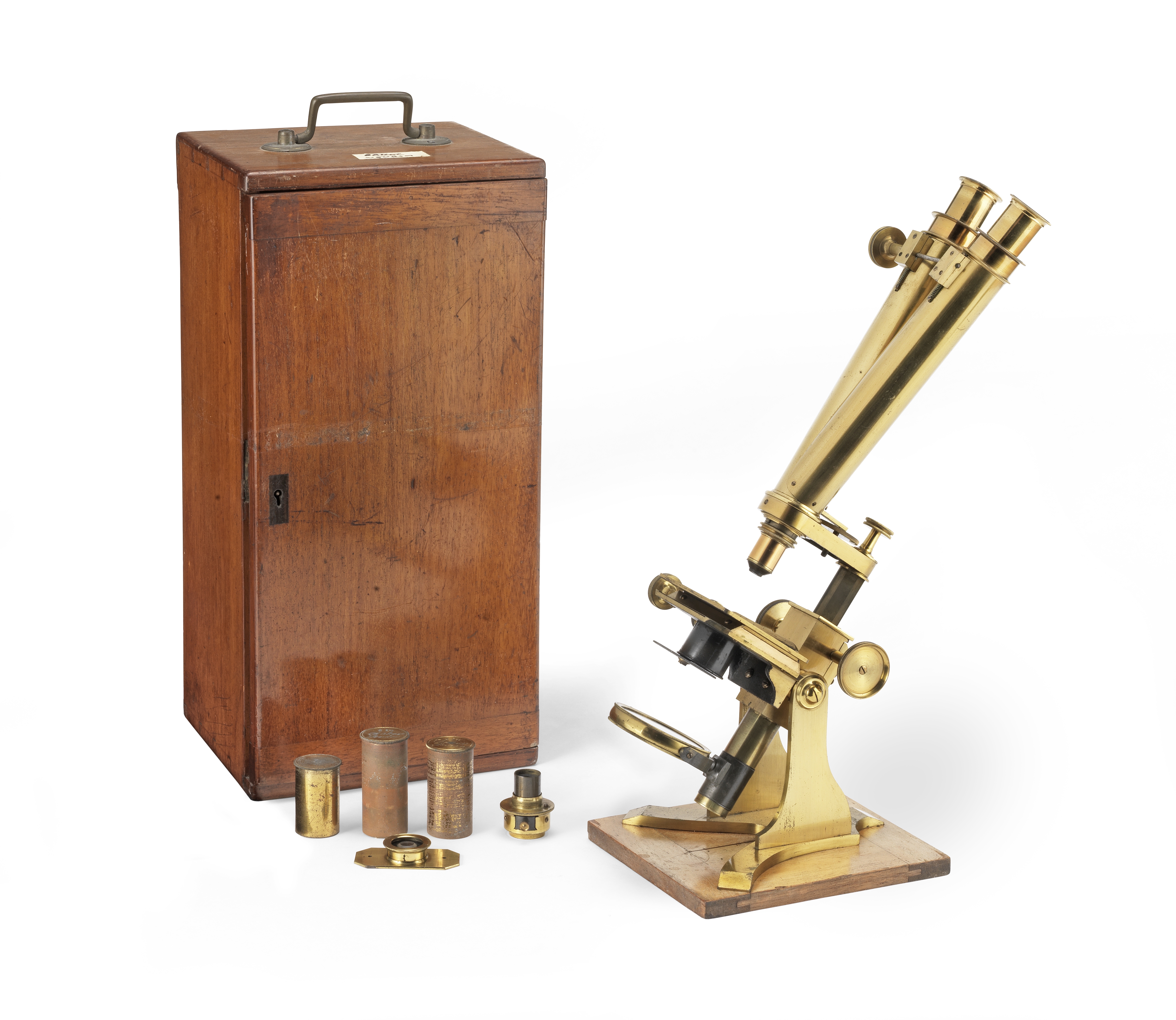 A Baker Binocular Compound Microscope, English, late 19th century,