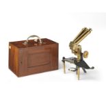 A J. Swift & Son Dissecting Microscope, English, Late 19th century,