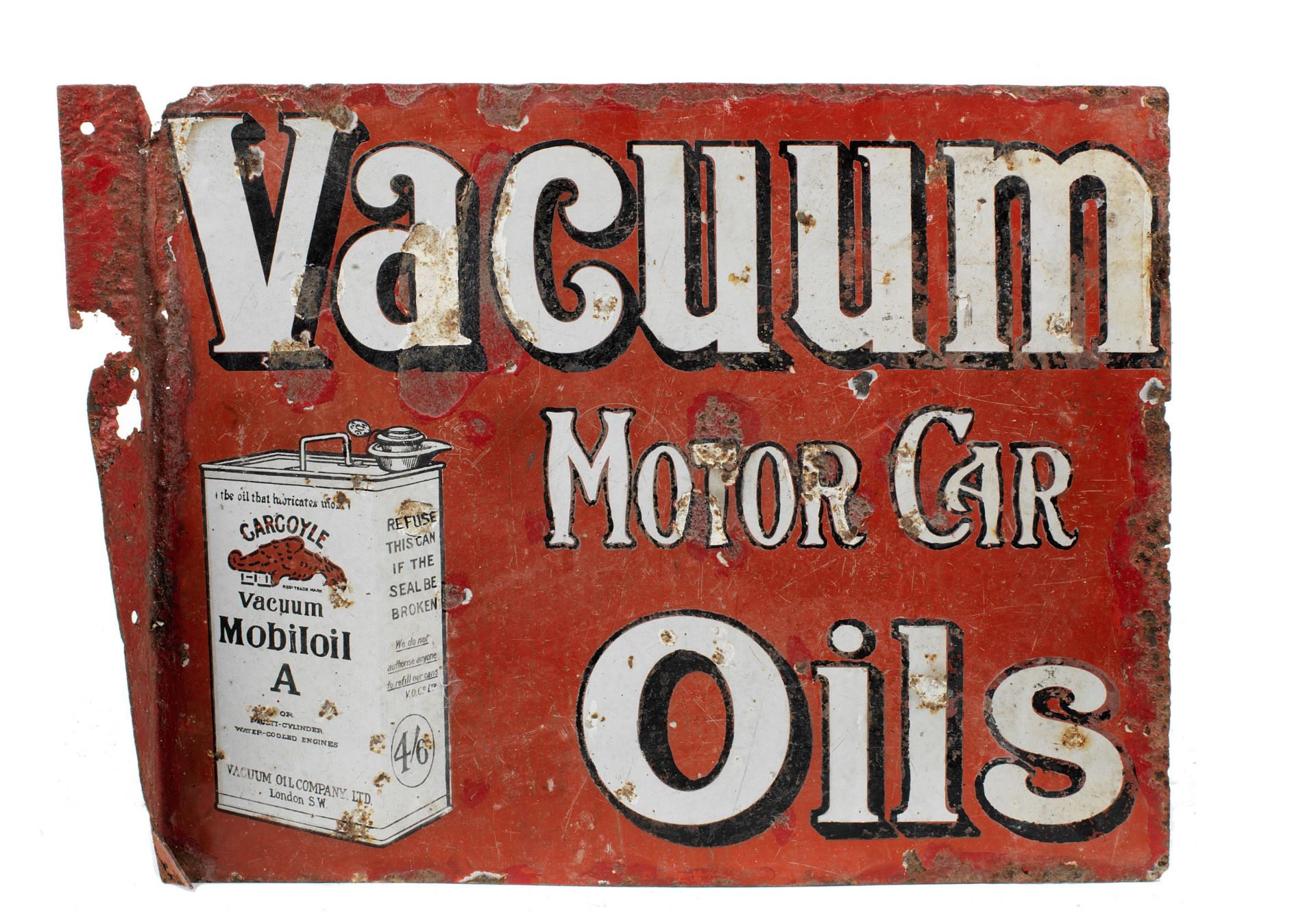 A Vacuum Oils Mobiloil enamel sign,