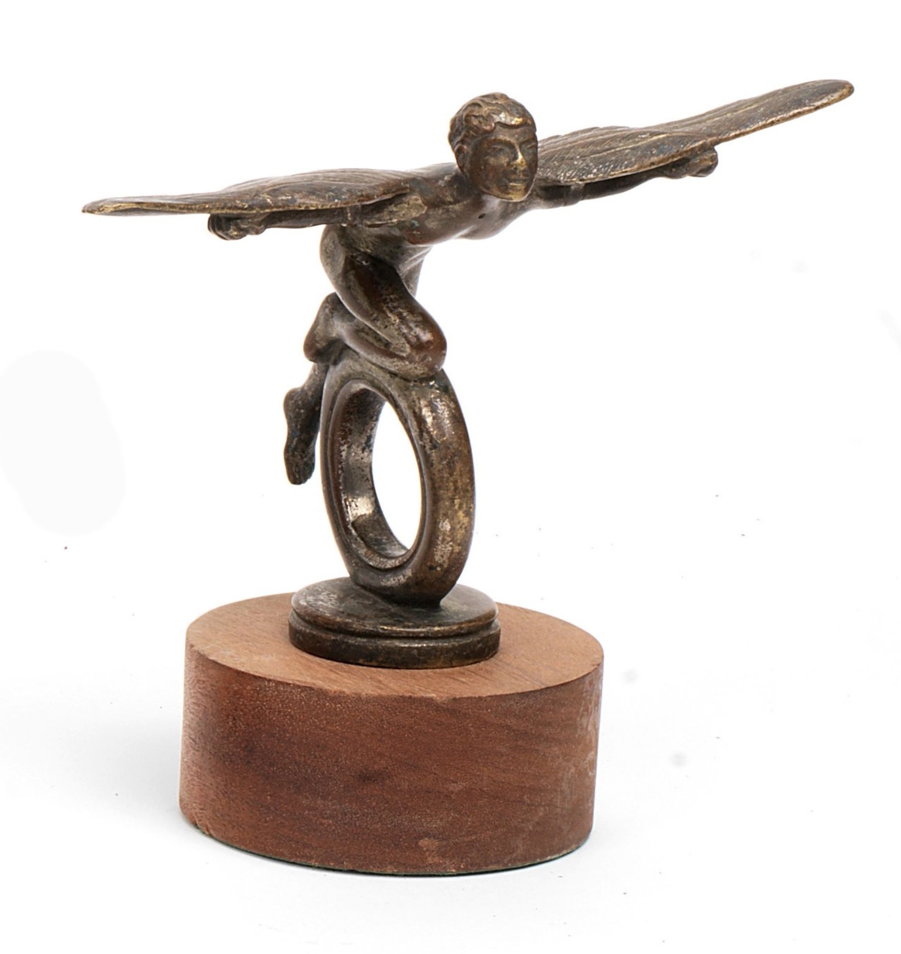An 'Icarus Wheelrider' mascot, 1920s,