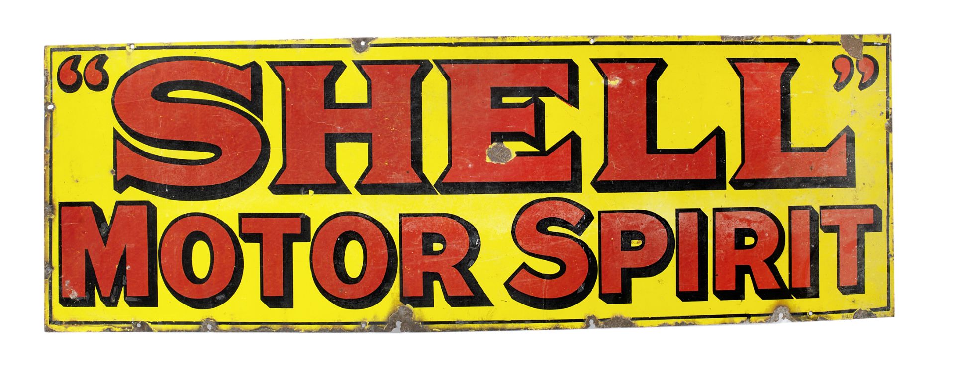 A Shell Motor Spirit enamel sign,