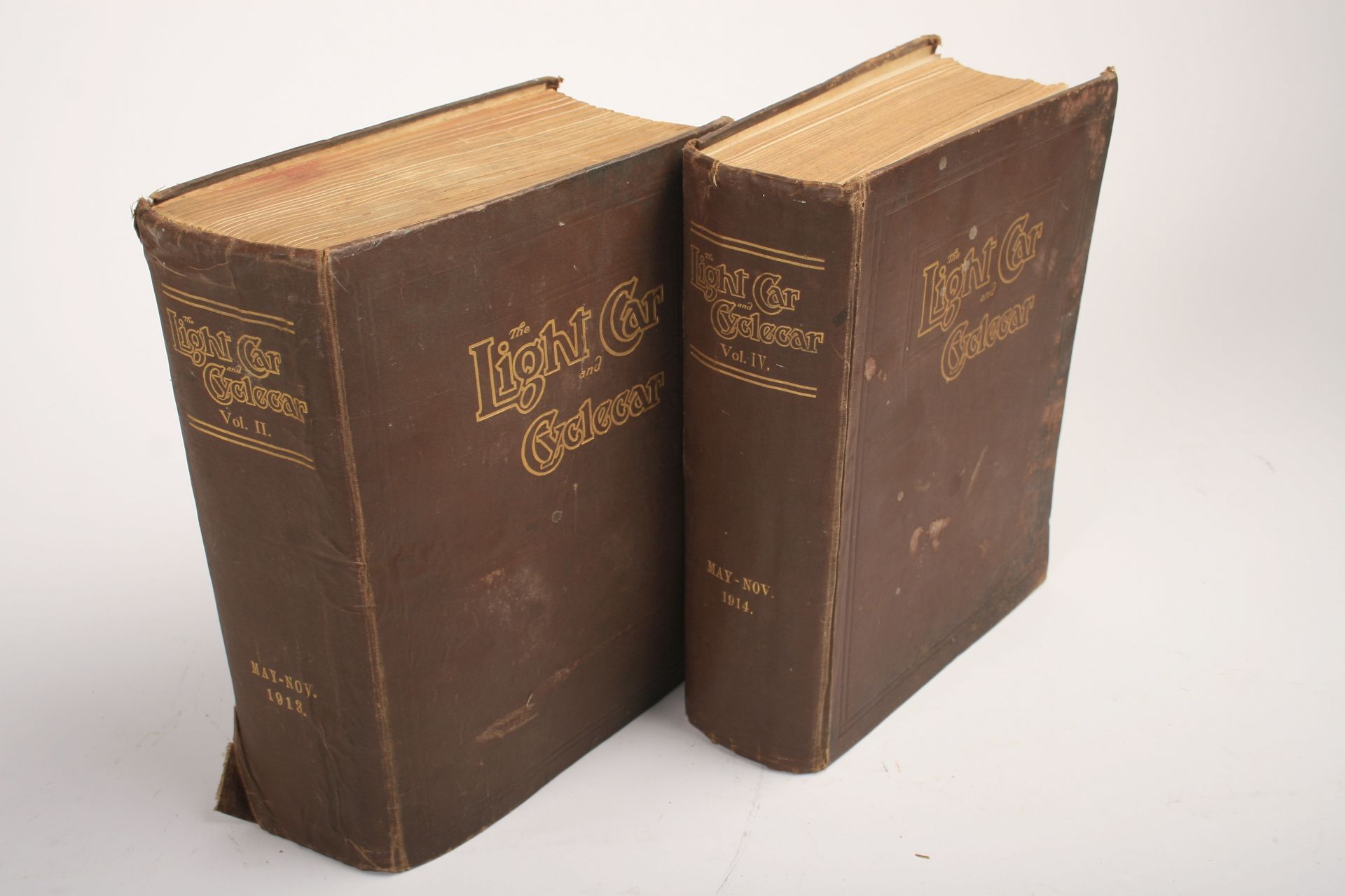 The Light Car and Cycle Car; two bound volumes II & IV for 1913 & 1914, ((2))