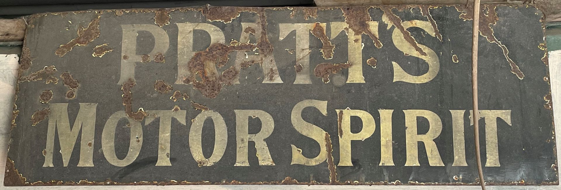 A Pratt's motor spirit enamel sign,