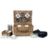 A wicker-cased four-person picnic set for Rolls-Royce, by W Gadsby & Son, ((9))