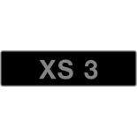 UK Vehicle Registration Number 'XS 3',