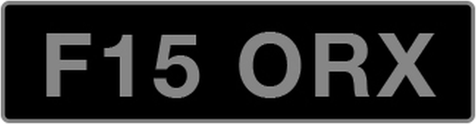 UK Vehicle Registration Number 'F15 ORX'