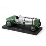 A 1:8 scale scratch-built model of the Kenelm Lee Guinness 1922 Sunbeam 350Hp Land Speed Racer,