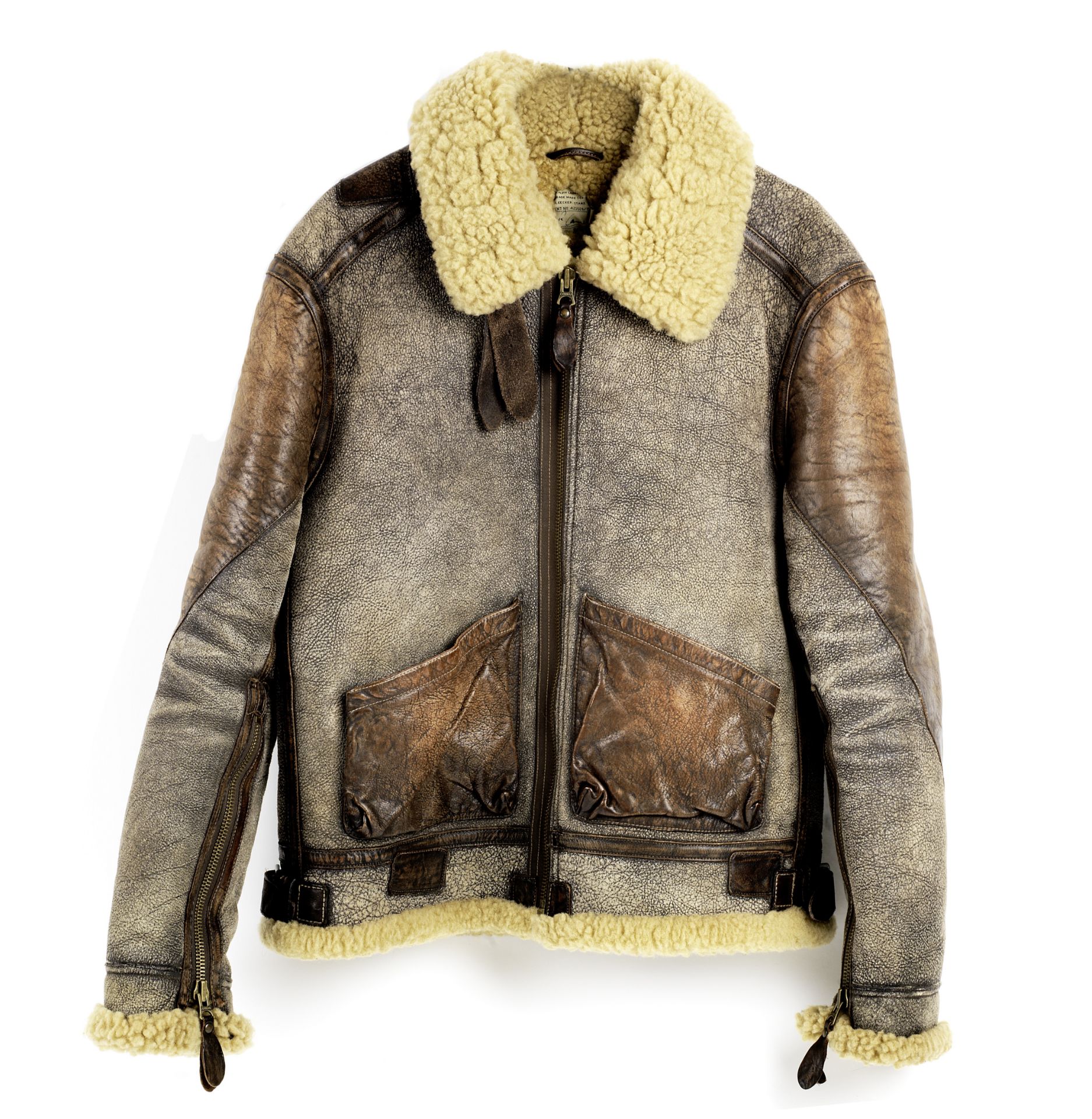 A Sheepskin flying jacket by Ralph Lauren, modern,