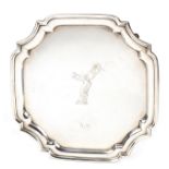 A Rolls-Royce sterling silver salver by Saunders & Shepherd, presented as a Christmas gift for 1935,
