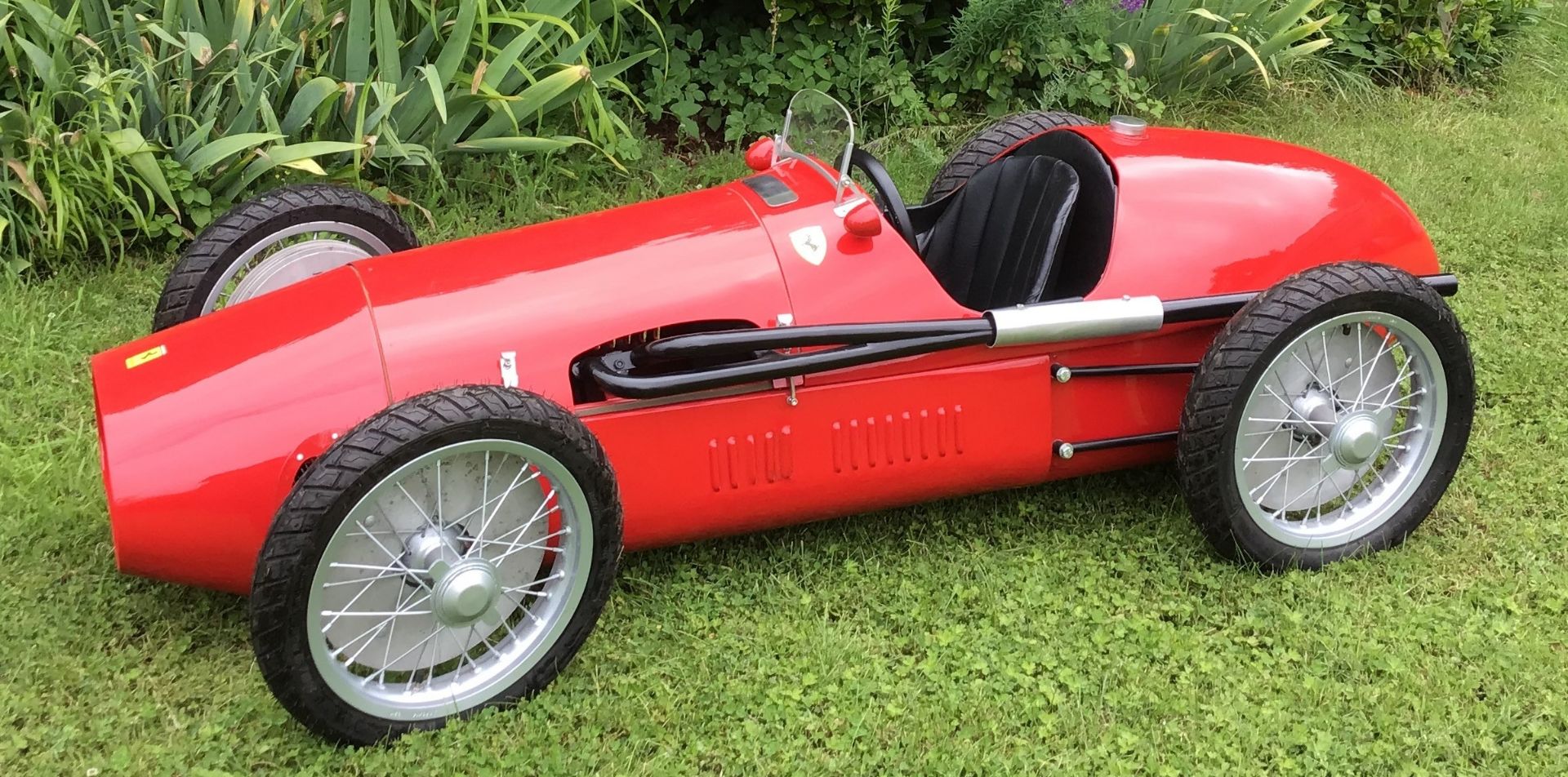 A petrol driven 'Ferrari 500' child's car,