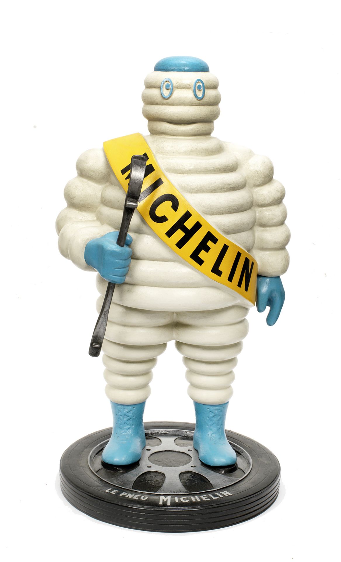 A hand-painted 'Mr Bibendum' standing forecourt figure,