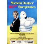 A James Bond 007 Michelin Dealer's Sweepstakes poster, 1985,