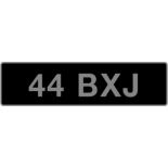 UK Vehicle Registration Number '44 BXJ',