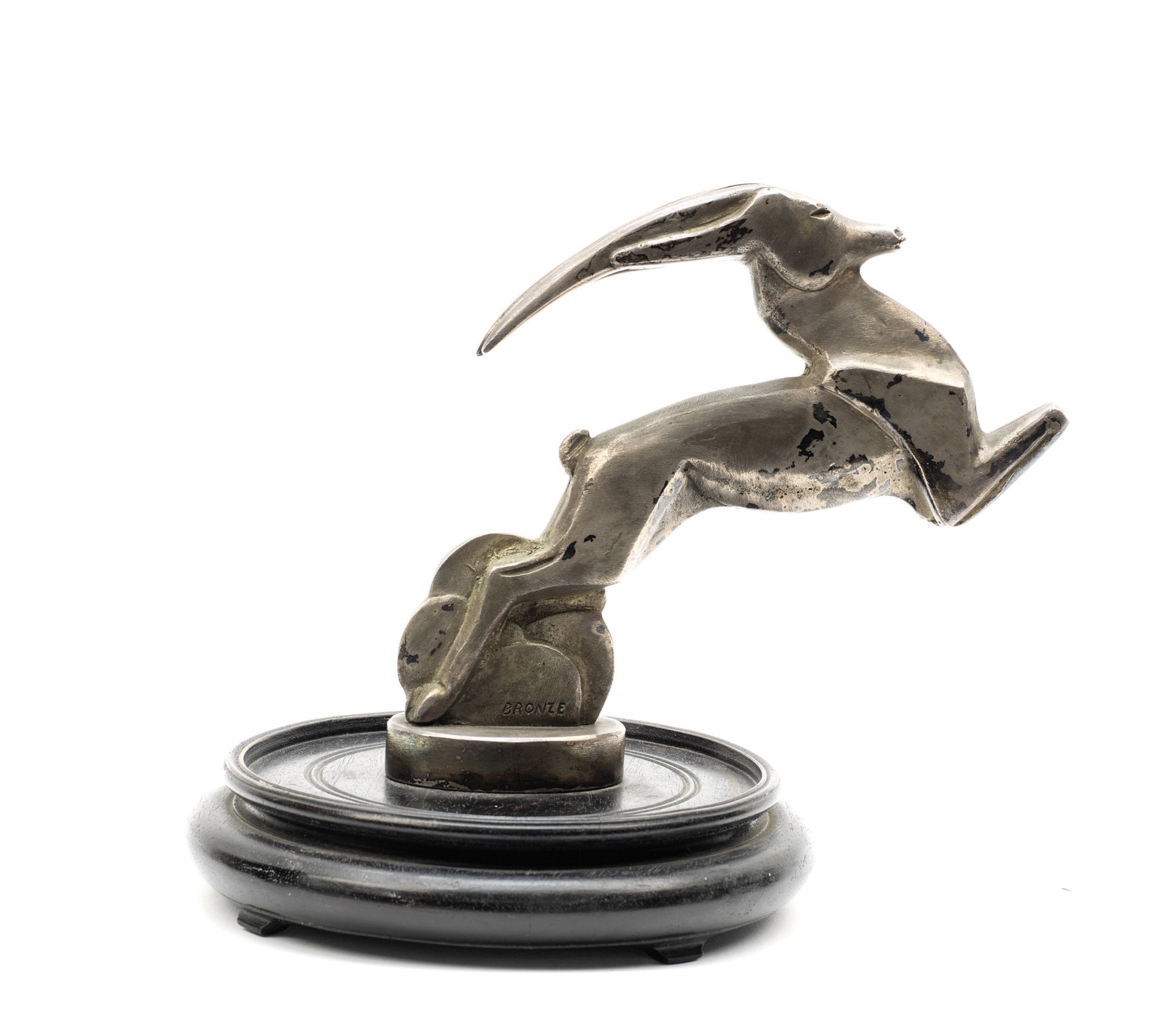A 'Leaping Gazelle' mascot by Jacques Cartier, French, 1920s,