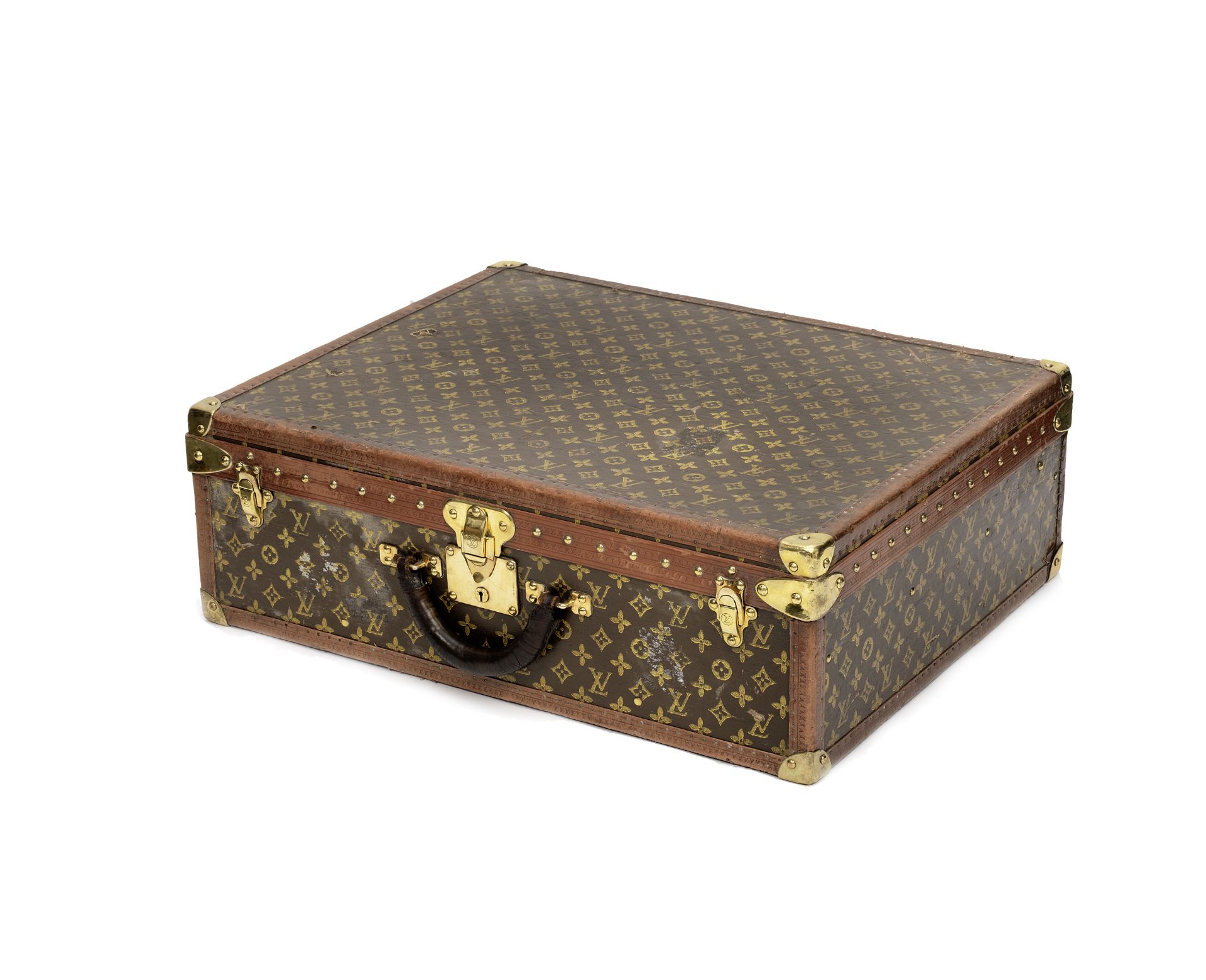 A Louis Vuitton suitcase,