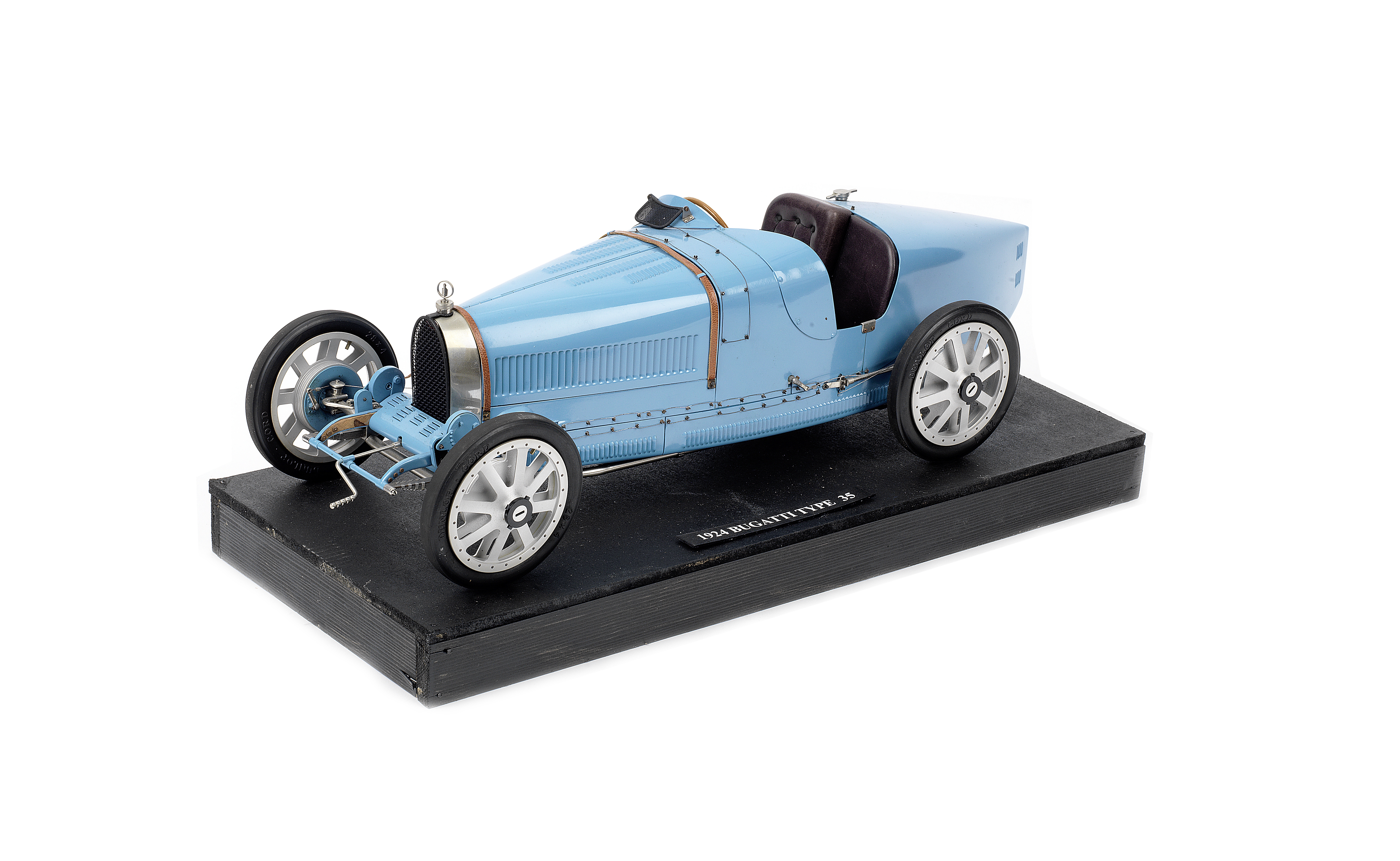 A fine 1:8 scale model of the 1924 Grand Prix de Lyon Bugatti Type 35 by Jean-Paul Fontanelle of ...