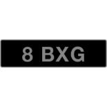 UK Vehicle Registration Number '8 BXG',