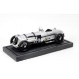 A 1:8 scale scratch-built model of the 1933 Napier-Railton 500 Miles Brooklands Lap Record car,