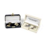 Two pairs of Bentley cuff links, ((Qty))