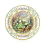 A Copeland cabinet plate by C F H&#252;rten, circa 1880