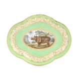 A Derby dessert dish, circa 1797-1800