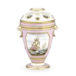 A Derby vase and cover by George Robertson, circa 1797-1800
