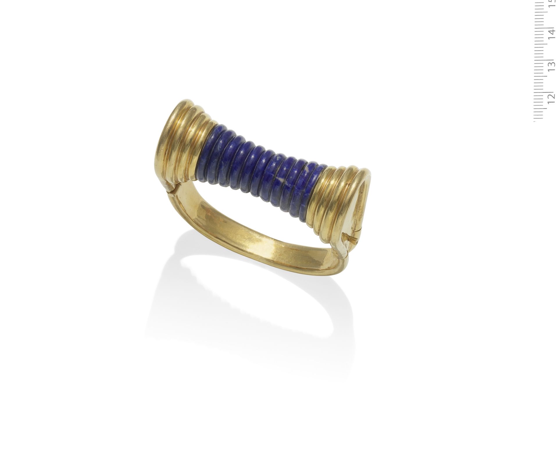 ZOLOTAS: SODALITE STIRRUP BANGLE