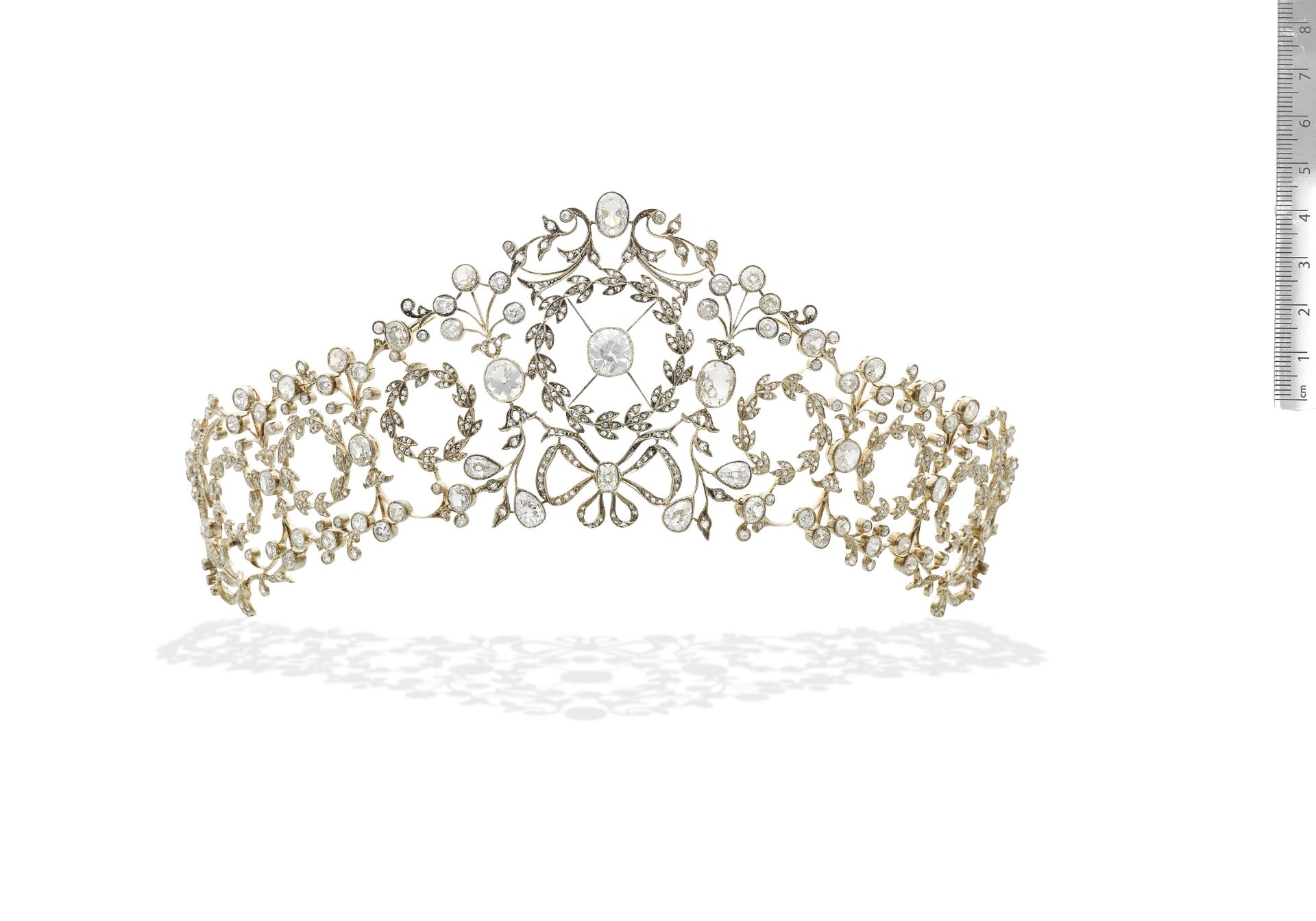 ATTRIBUTED TO GIUSEPPE KNIGHT: BELLE &#201;POQUE DIAMOND TIARA, CIRCA 1905