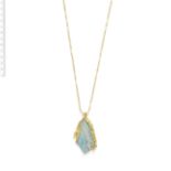 GRIMA: GOLD, OPAL AND DIAMOND PENDANT/NECKLACE, 1969