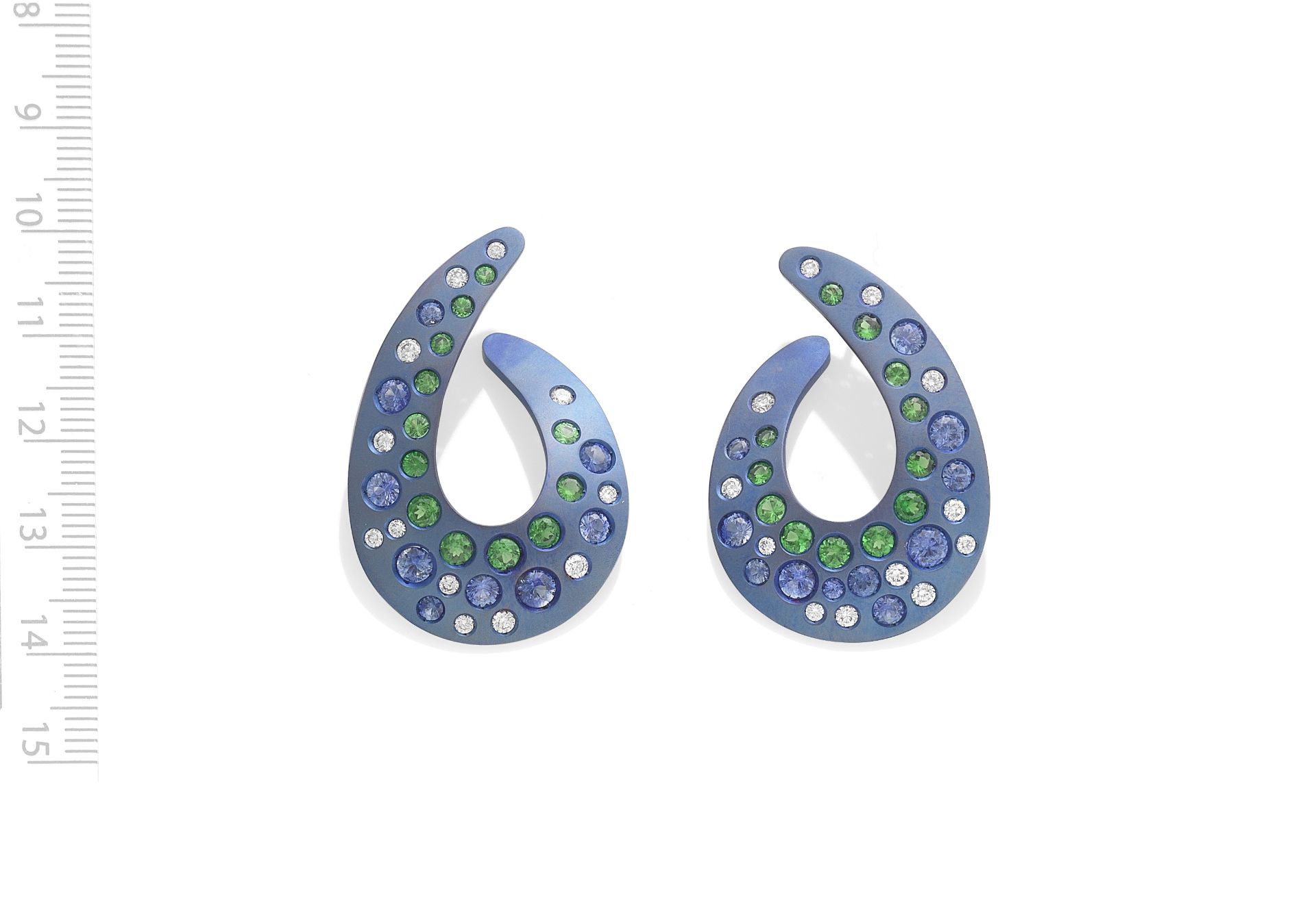 MARGHERITA BURGENER: GEM-SET EARRINGS