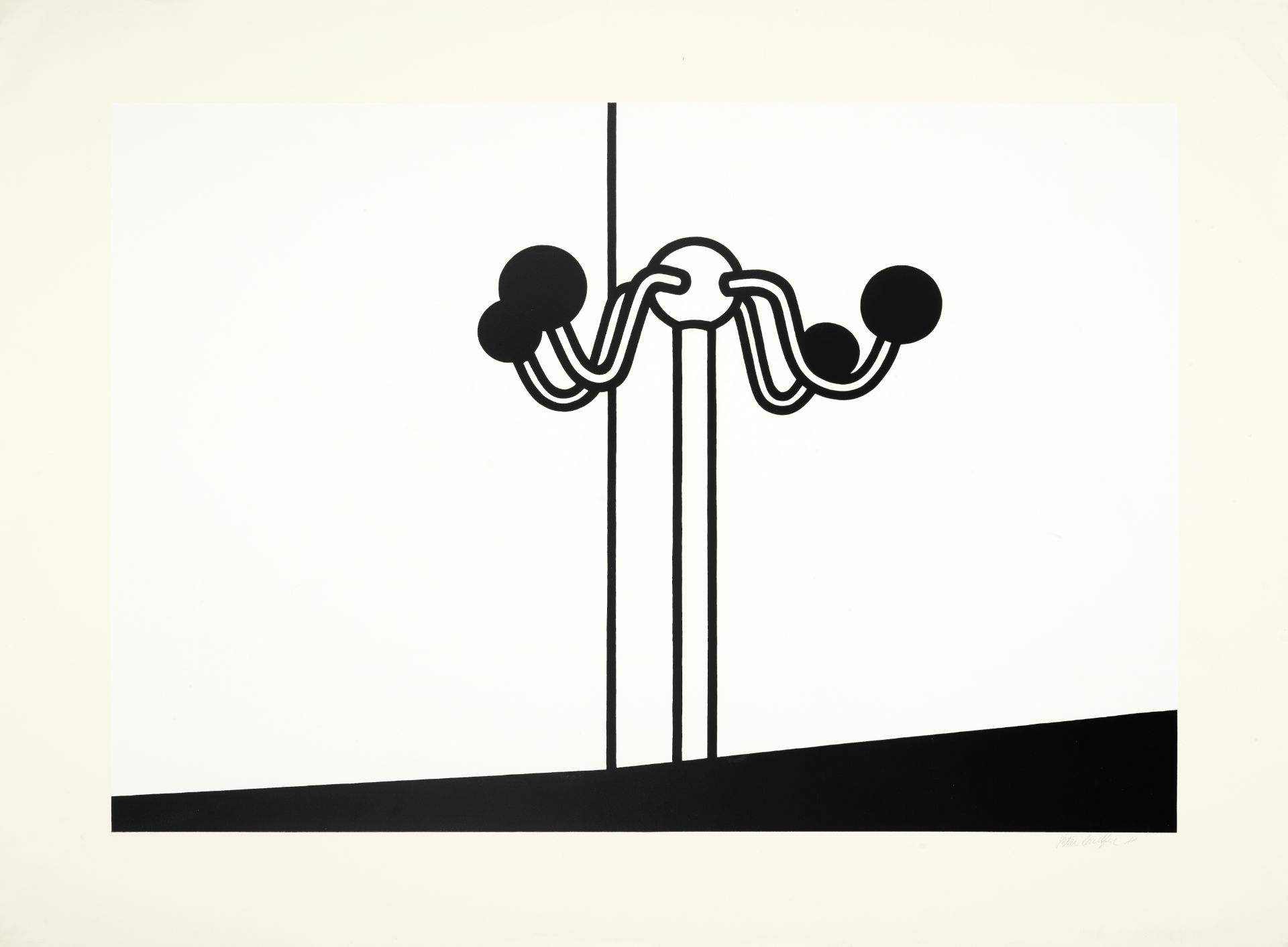 Patrick Caulfield R.A. (British, 1936-2005) Coat Stand Screenprint in colours, 1973, on wove, sig...