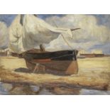 William A. Cuthbertson (British, active circa 1904-1946) A boat on the beach, Valencia (unframed)