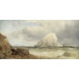 James Webb (British, 1825-1895) The Bass Rock