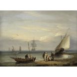 Thomas Luny (British, 1759-1837) Fisherfolk on the shore