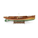 A Remote-Controlled Scale Model of the Steamboat 'Wahkeena', 20th century, the model 53 1/2in (13...