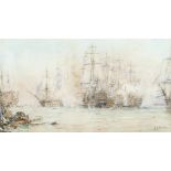 William Lionel Wyllie, R.A. (British, 1851-1931) The Battle of Trafalgar, 1805