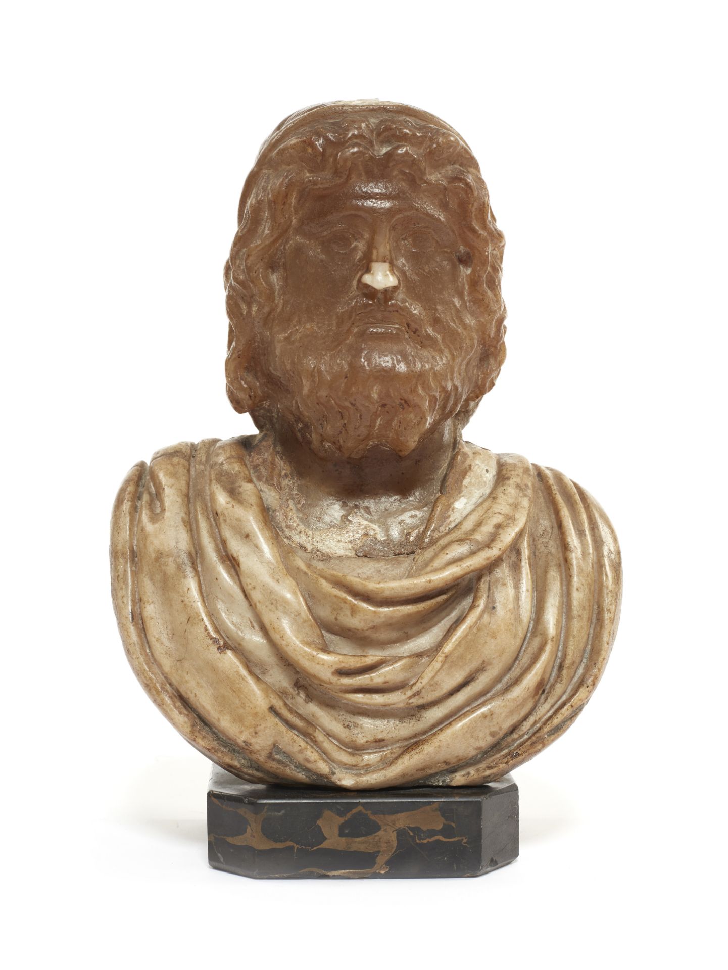 BUSTE DU DIEU ZEUS SERAPIS, ALBTRE, ART ROMAIN, CIRCA IER-IIE S. AP. J.-C.