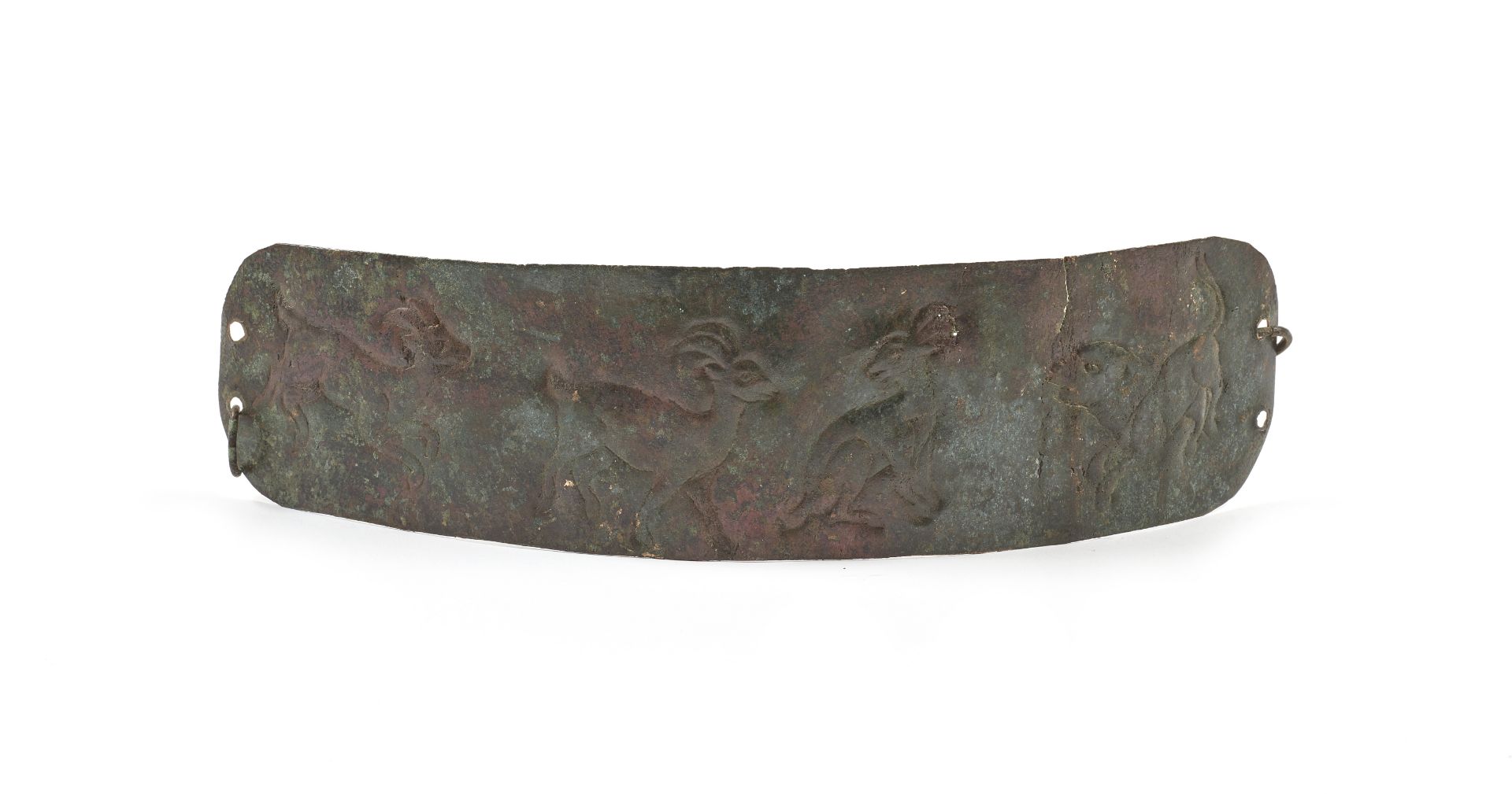 ELEMENT DE CEINTURE AUX CAPRINS, BRONZE, IRAN, CIRCA 1ER MILL&#201;NAIRE AV. J.-C.