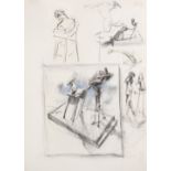 William Joseph Kentridge (South African, born 1955) Studies for sculpture sheet size: 100 x 70.5c...