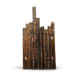 El Anatsui (Ghanaian, born 1944) Human Wall 184.5 x 95 x 35cm (72 5/8 x 37 3/8 x 13 3/4in).