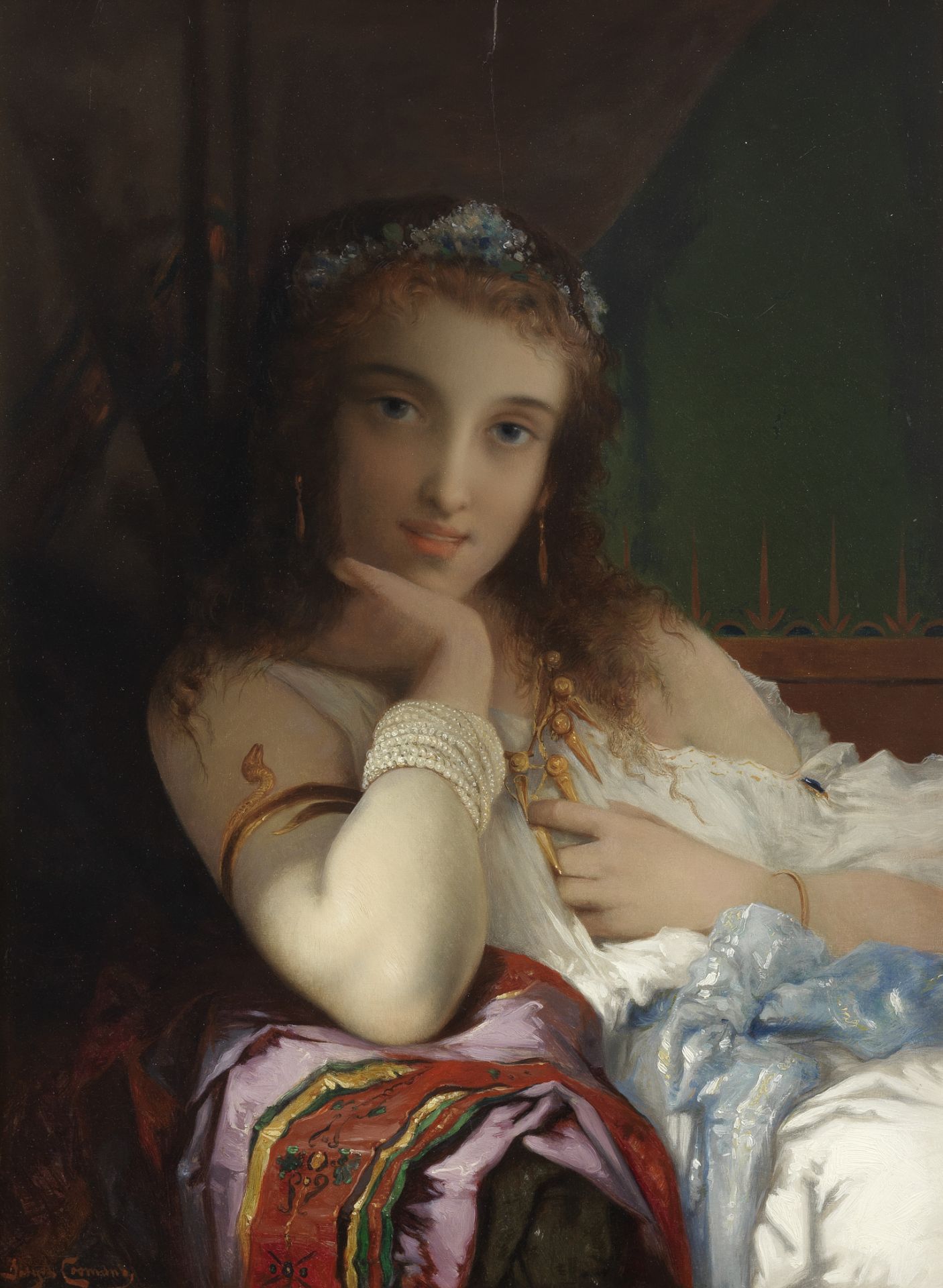 Pierre Olivier Joseph Coomans (Belgian, 1816-1889) Daydreams