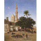 Narcisse Berch&#232;re (French, 1819-1891) Mosque Abou Leila, Cairo