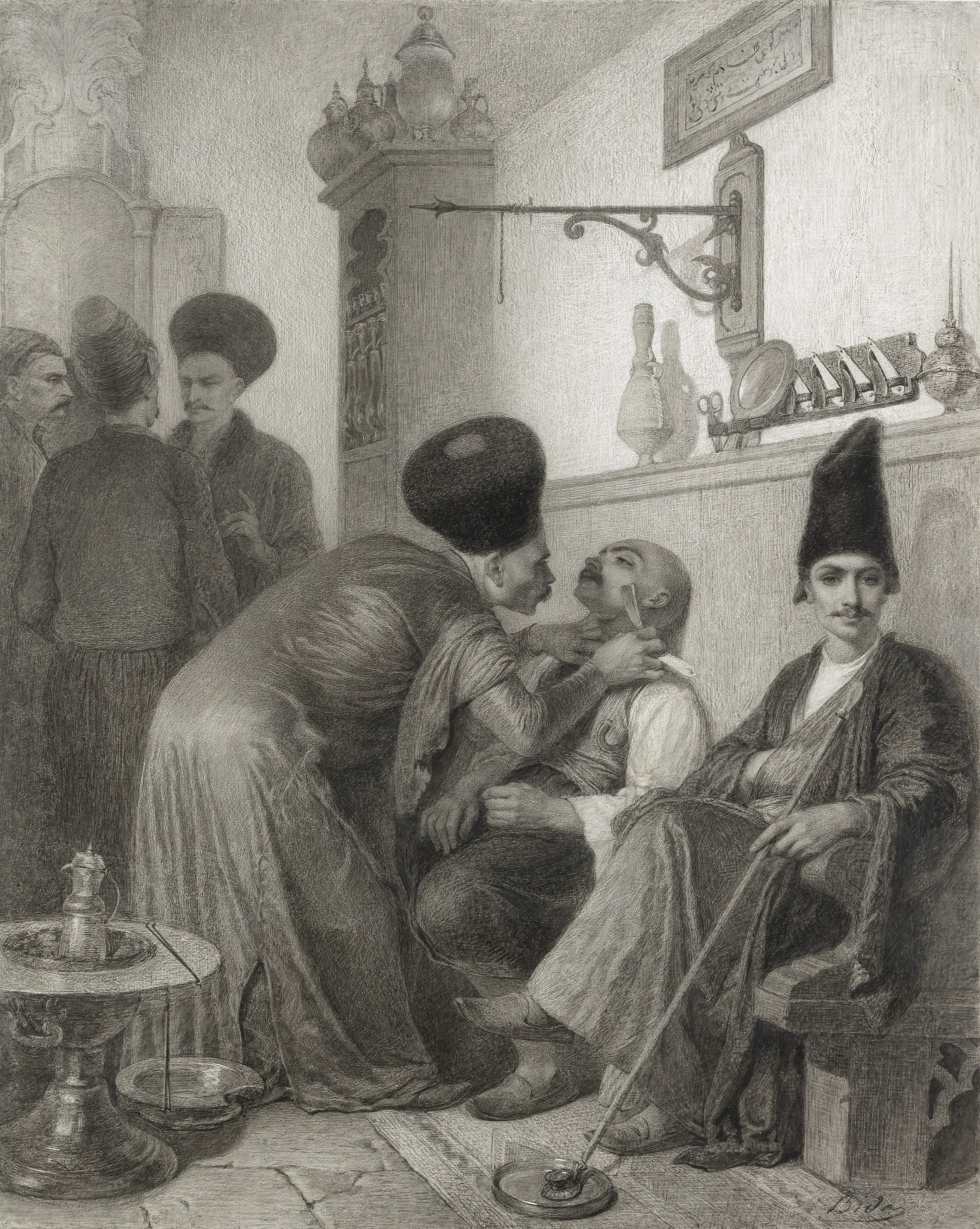 Alexandre Bida (French, 1813-1895) The Persian Barber