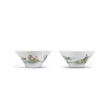 A PAIR OF FAMILLE VERTE 'LI BAI' WINE CUPS Kangxi/early Yongzheng (4)