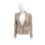 A BEIGE LEATHER JACKET Yves Saint Laurent